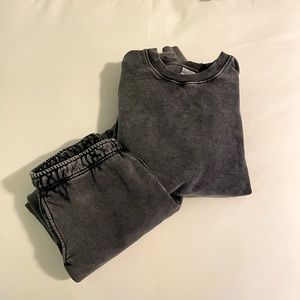 Aritzia acid wash sweatsuit